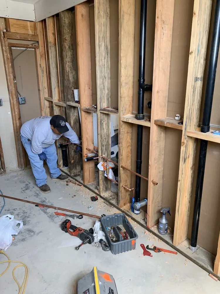 Commercial rough-in plumbing for Water Heater Replacement in Berlin Center